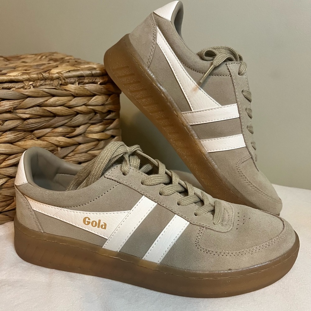 Gola Beige and White Sneakers